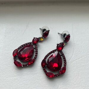 Red Pageant Earrings